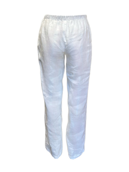 Marina Rinaldi Women's White Registro Len Skinny Pants Size 12W/21 NWT