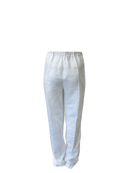 Marina Rinaldi Women's White Regolare Straight Leg Pants NWT