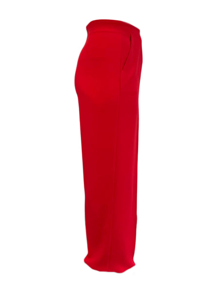 Marina Rinaldi Women's Red Relativo High Rise Straight Leg Pants NWT