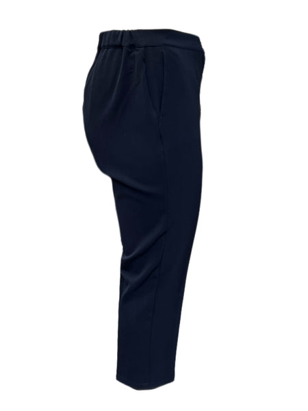 Marina Rinaldi Women's Navy Relativo Skinny Pants NWT
