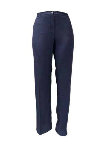 Marina Rinaldi Women's Navy Rembrant Straight Leg Pants NWT