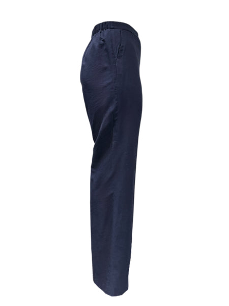 Marina Rinaldi Women's Navy Rembrant Straight Leg Pants NWT