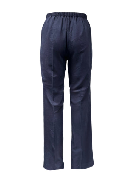 Marina Rinaldi Women's Navy Rembrant Straight Leg Pants NWT