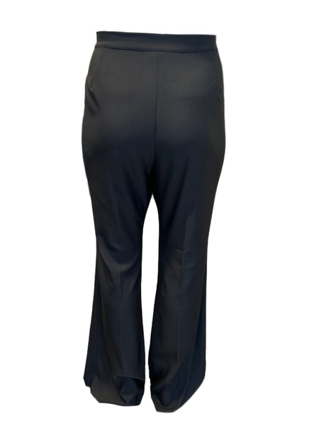 Marina Rinaldi Women's Black Remi Straight Leg Pants NWT