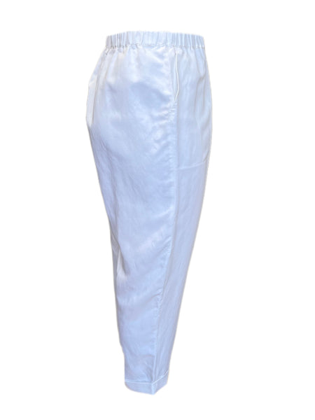 Marina Rinaldi Women's White Rendere Straight Pants NWT