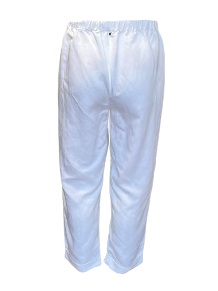 Marina Rinaldi Women's White Rendere Straight Pants NWT