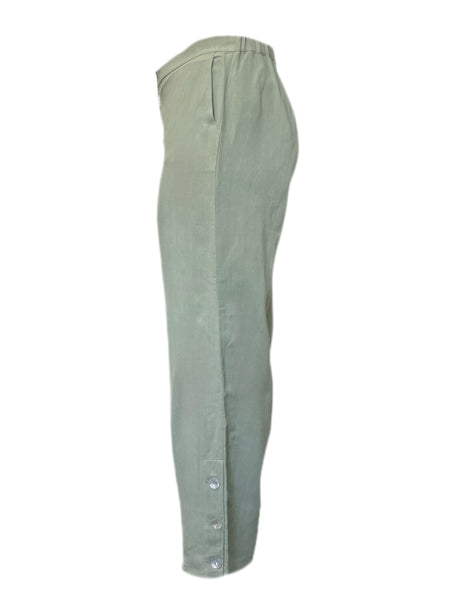 Marina Rinaldi Women's Green Renzo Straight Leg Pants Size 14W/23 NWT