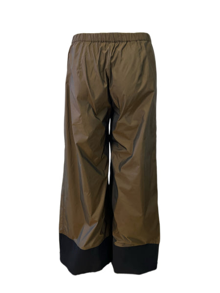 Marina Rinaldi Women's Brown Reporter High Rise Wide Leg Pants