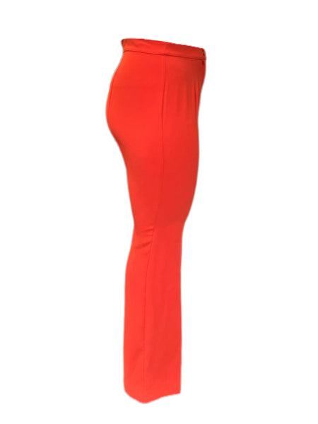 Marina Rinaldi Women's Orange Respiro Straight Leg Pants NWT