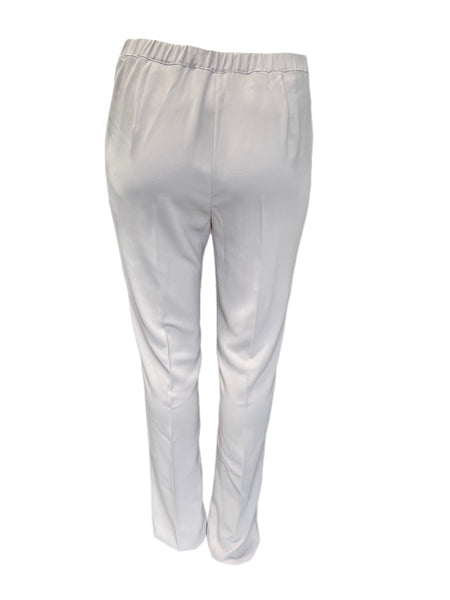 Marina Rinaldi Women's White Respiro Straight Leg Pants NWT