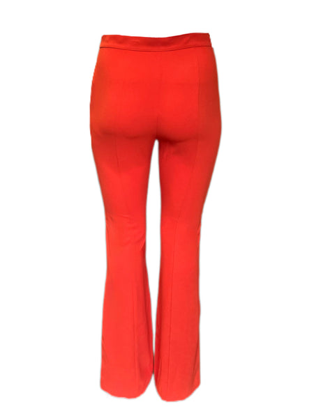 Marina Rinaldi Women's Orange Respiro Straight Leg Pants NWT