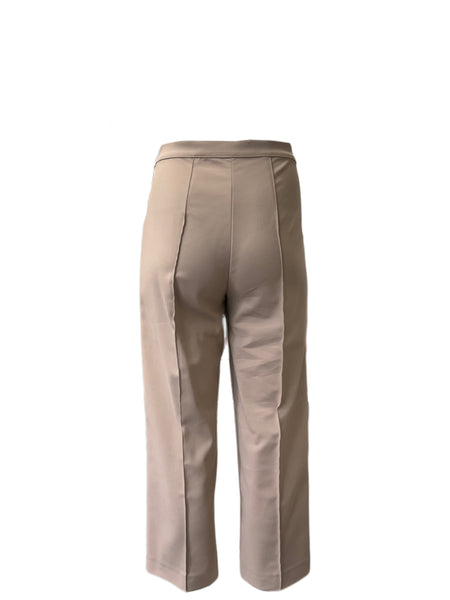 Marina Rinaldi Women's Beige Restare Straight Leg Pants NWT