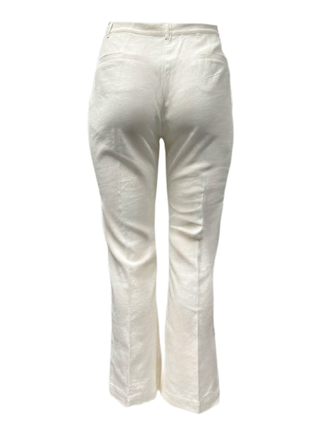 Marina Rinaldi Women's White Revival Straight Leg Pants Size 16W/25 NWT