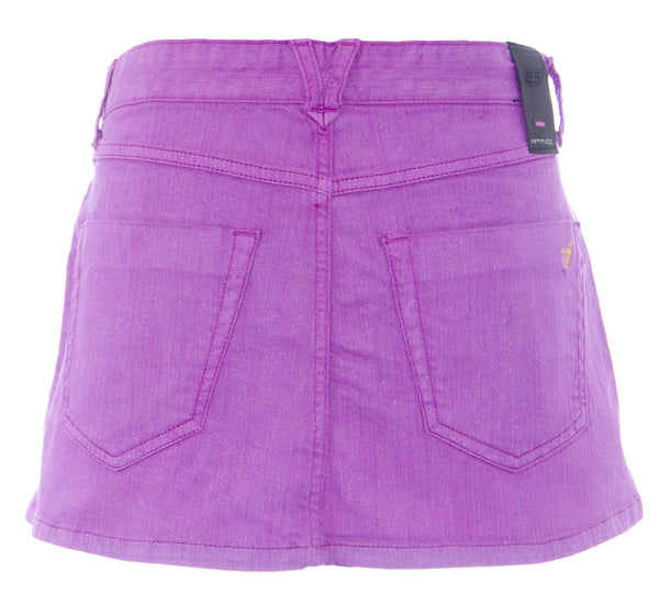 DIESEL Women's VINTAGE Purple Revolution Mini Skirt #55380 MSRP $130 Sz 25 NWT
