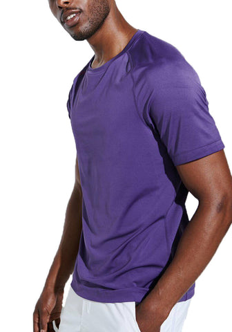 RHONE Men's Purple Fuse Tech Short Sleeve Tee 100199 $68 NWT
