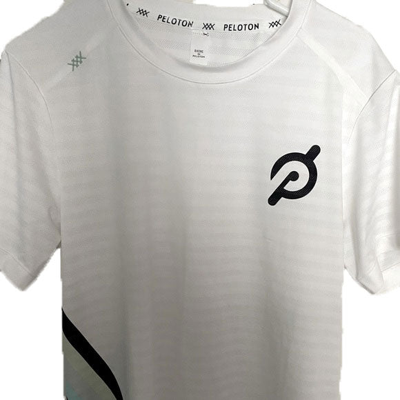 RHONE Men's White Stripe Swift Short Sleeve Tee 100201 $68 NWT