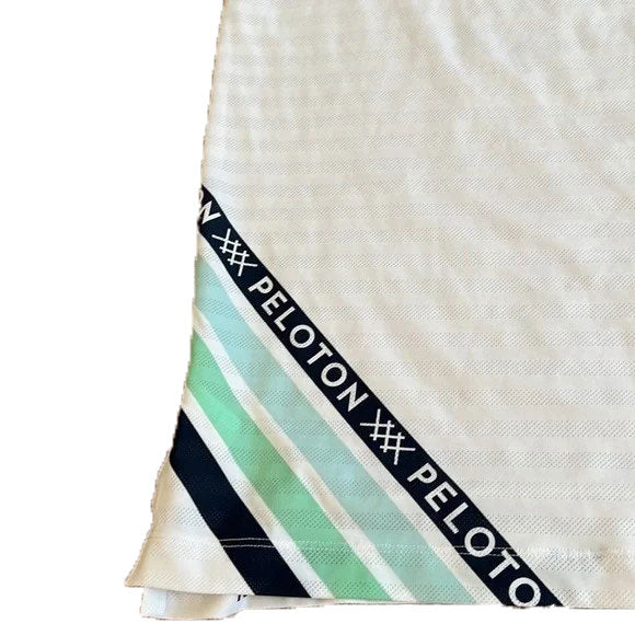 RHONE Men's White Stripe Swift Short Sleeve Tee 100201 $68 NWT