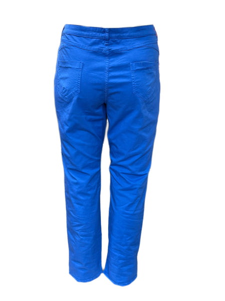 Marina Rinaldi Women's Blue Riace Straight Leg Pants NWT