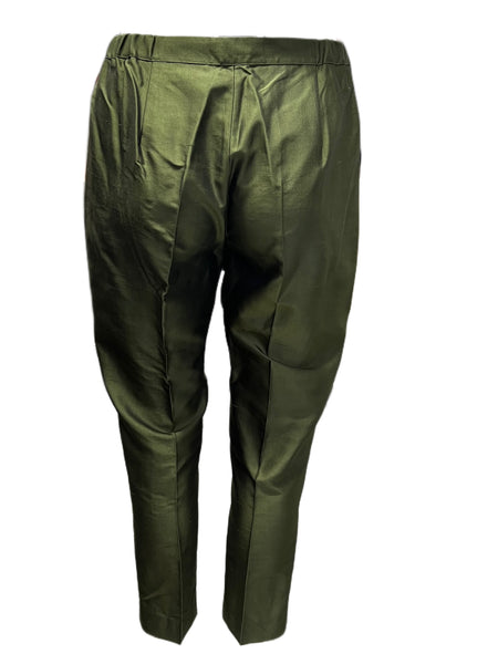 Marina Rinaldi Women's Green Rialto Straight Leg Pants NWT