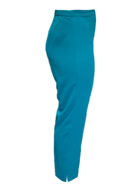 Marina Rinaldi Women's Green Ribalta High Rise Straight Pants Size 16W/25 NWT