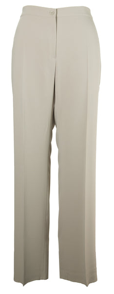 MARINA RINALDI Women's Ribes Straight Unhemmed Trousers $280 NWT