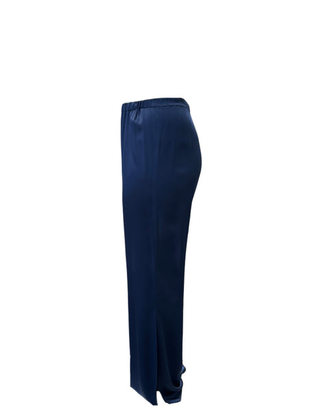 Marina Rinaldi Women's Blue Ribes Straight Leg Pants NWT