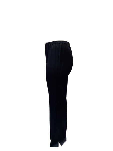 Marina Rinaldi Women's Black Ribes Straight Leg Pants NWT