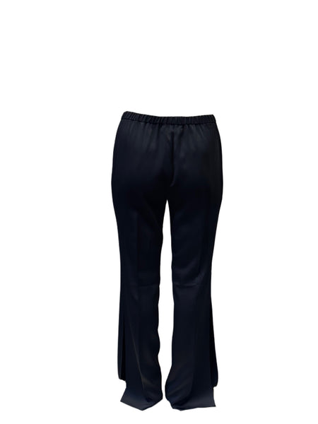 Marina Rinaldi Women's Black Ribes Straight Leg Pants NWT