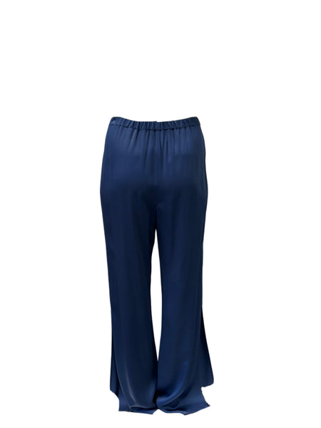 Marina Rinaldi Women's Blue Ribes Straight Leg Pants NWT