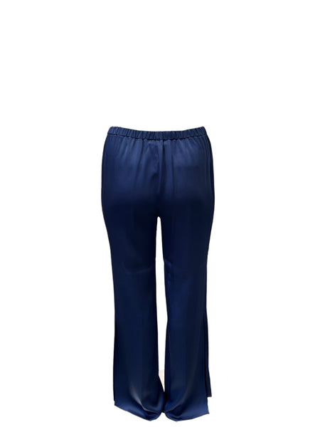 Marina Rinaldi Women's Blue Ribes Straight Leg Pants NWT