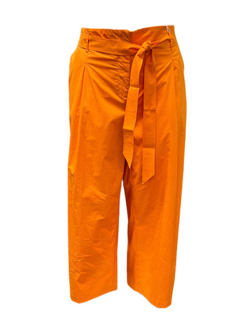 Marina Rinaldi Women's Orange Riccio Wide Leg Pants NWT