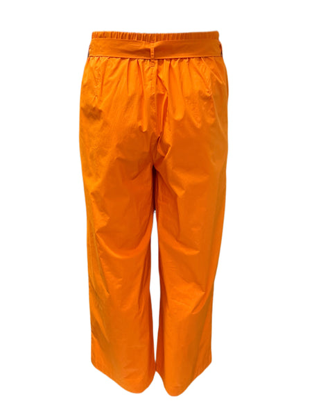 Marina Rinaldi Women's Orange Riccio Wide Leg Pants NWT
