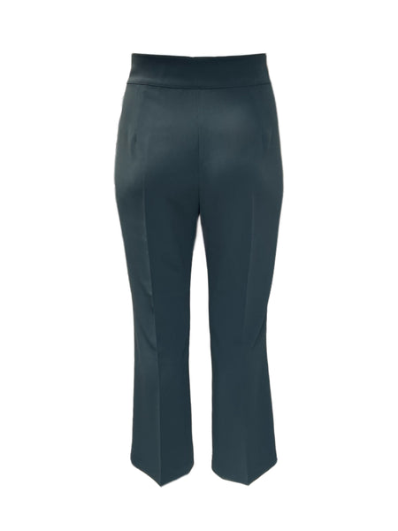 Marina Rinaldi Women's Green Riccioli Straight Pants NWT