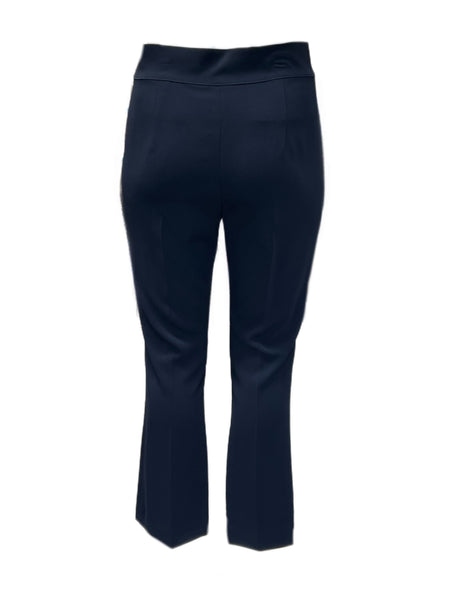 Marina Rinaldi Women's Navy Riccioli Straight Pants NWT