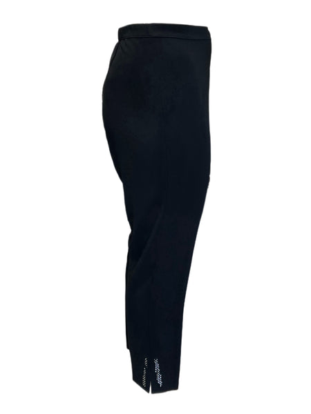 Marina Rinaldi Women's Black Ricciolo Straight Leg Pants NWT