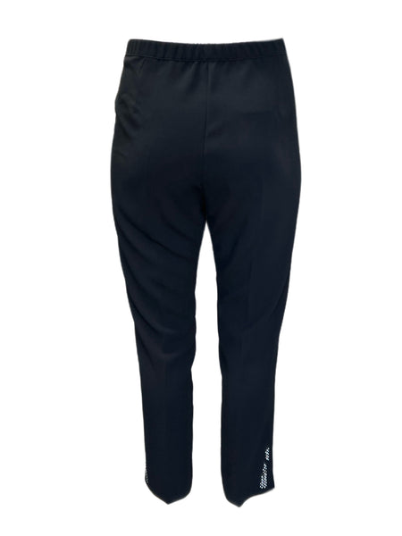 Marina Rinaldi Women's Black Ricciolo Straight Leg Pants NWT