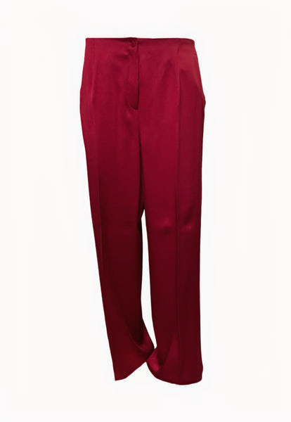 Marina Rinaldi Women's Red Ricciolo Straight Leg Pants NWT