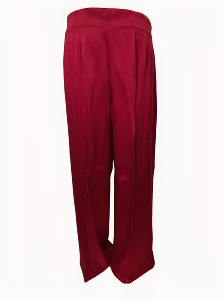 Marina Rinaldi Women's Red Ricciolo Straight Leg Pants NWT