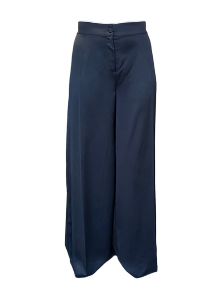 Marina Rinaldi Women's Navy Richi Wide Leg Pants NWT