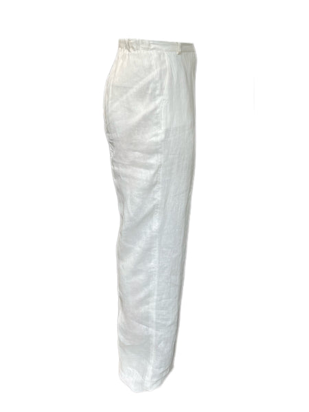 Marina Rinaldi Women's White Rigoli Zipper Closure Pants Size 20W/29 NWT
