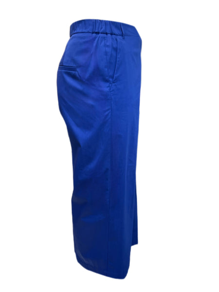 Marina Rinaldi Women's Blue Rima Mid Rise Straight Pants NWT