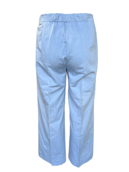 Marina Rinaldi Women's Light Blue Rio Mid Rise Wide Leg Pants NWT