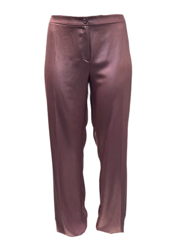 Marina Rinaldi Women's Bronze Ripa Straight Pants NWT