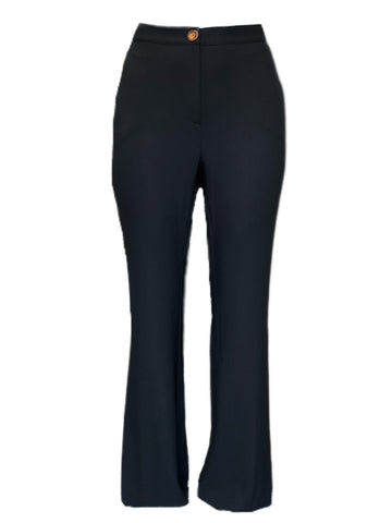 Marina Rinaldi Women's Black Rita High Rise Straight Pants Size 20W/29 NWT