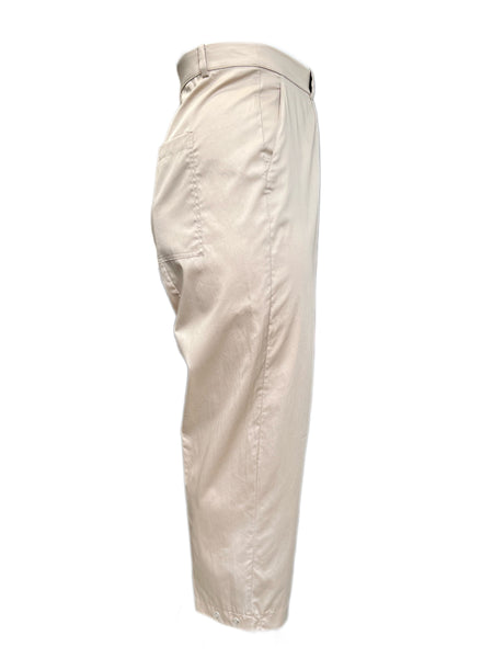 Marina Rinaldi Women's Sand Ritmo Cotton Straight Pants Size 20W/29 NWT