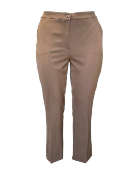 Marina Rinaldi Women's Brown Robin Straight Pants Size 16W/25 NWT
