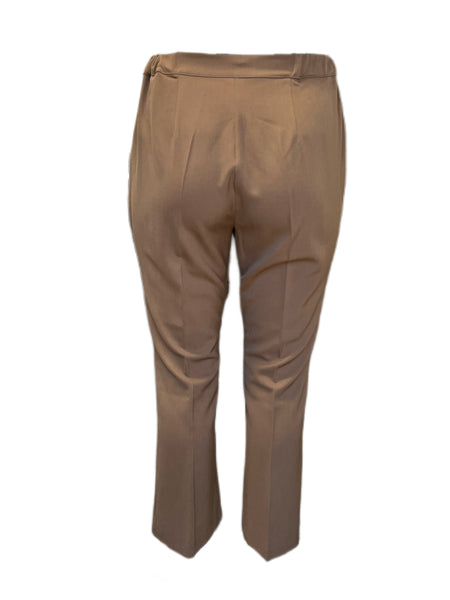 Marina Rinaldi Women's Brown Robin Straight Pants Size 16W/25 NWT