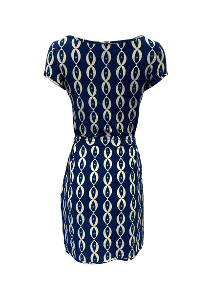 Leota Women's Blue Robin's Egg Streight Stretchy Mini Dress #2074 Small NWT