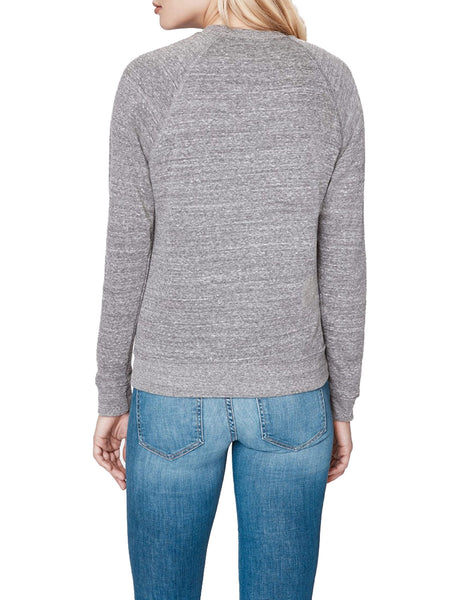 REBECCA MINKOFF Women's Heather Grey Rock SF Crew Sweatshirt $88 NWT
