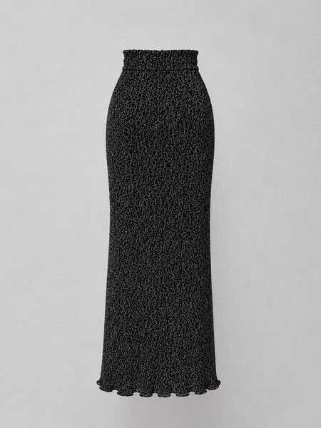 Max Mara Women's Black Rodano Pullover Staight Skirt NWT
